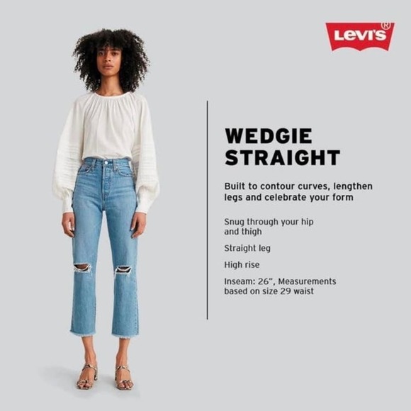 Levis WEDGIE STRAIGHT FIT WOMEN'S JEANS - Picture 10 of 10